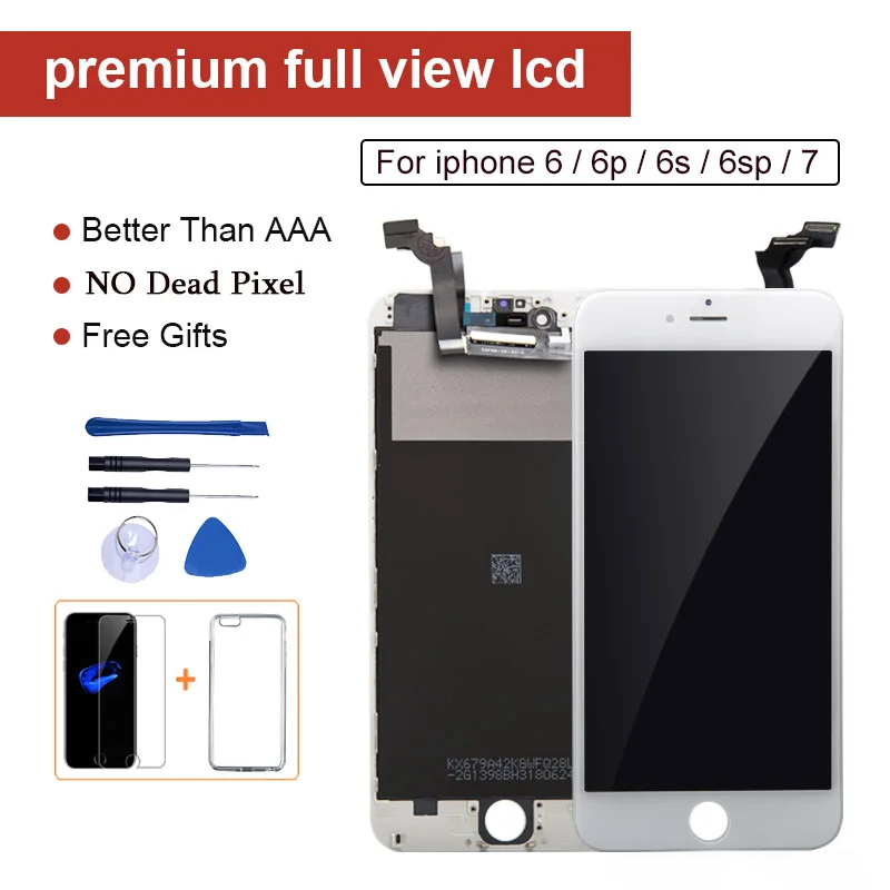 LCD For iPhone 6 6s 7 Screen Digitizer Assembly For iPhone 6 6s plus Display No Dead Pixel for Apple Iphone 7
LCD For iPhone 6 6s 7 Screen Digitizer Assembly For iPhone 6 6s plus Display No Dead Pixel for Apple Iphone 7