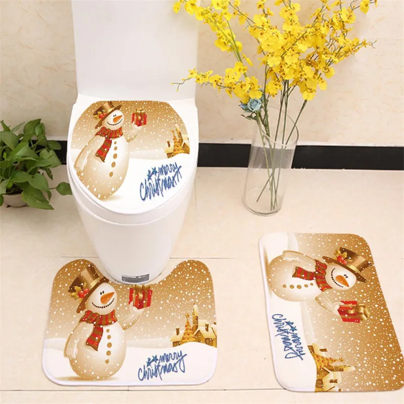 3pcs/set Flannel ChristmasToilet Seat Cover Rug Toilet Decoration Bathroom Set Fancy Santa Claus Snowman Elk Antislip Mat
3pcs/set Flannel ChristmasToilet Seat Cover Rug Toilet Decoration Bathroom Set Fancy Santa Claus Snowman Elk Antislip Mat