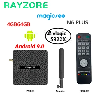 Magicsee N6 PLUS TV Box Amlogic S922X Smart Android 9.0 Set Top Box 4GB DDR4 32GB 64GB ROM 2.4G 5G WiFi 1000M Bluetooth 4K HD Me
Magicsee N6 PLUS TV Box Amlogic S922X Smart Android 9.0 Set Top Box 4GB DDR4 32GB 64GB ROM 2.4G 5G WiFi 1000M Bluetooth 4K HD Me
