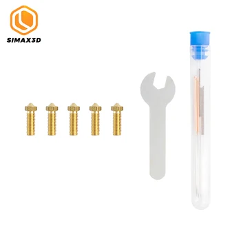 5pcs MK8 Extended Brass Extruder Nozzles Head Hotend with 5pcs Cleaning Nozzels+1pc Spanner for 1.75mm PLA CR10 Makerbot Anet A8
5pcs MK8 Extended Brass Extruder Nozzles Head Hotend with 5pcs Cleaning Nozzels+1pc Spanner for 1.75mm PLA CR10 Makerbot Anet A8