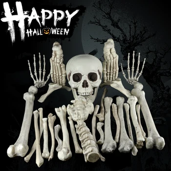 Haunted House Skeleton Bones Skull With Bag Club Frighten Friends Bar Photography Props Desktop For Halloween Graveyard Scene
Haunted House Skeleton Bones Skull With Bag Club Frighten Friends Bar Photography Props Desktop For Halloween Graveyard Scene