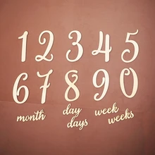 Baby Milestone Cards Wood Milestone Photography Milestones Memorial Monthly Commemorativenir Photo Accessories For Newborn Baby