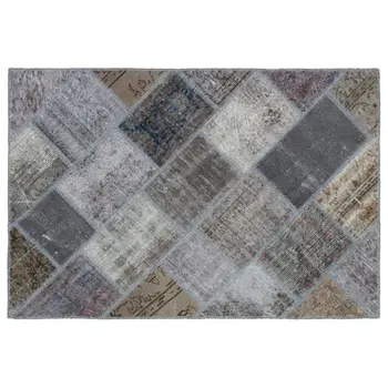 Handmade Gray Vintage Overdyed Patchwork Area Rug 122x180 Cm-4'0''X5'11''
Handmade Gray Vintage Overdyed Patchwork Area Rug 122x180 Cm-4'0''X5'11''