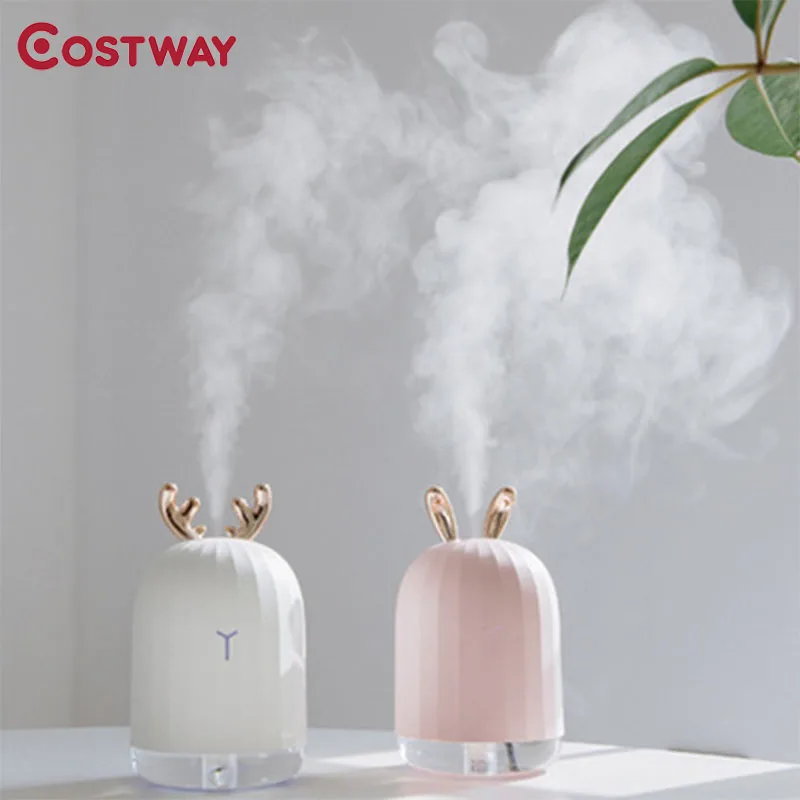 Costway 220ml creative air humidifier home antler aromatherapy essential oil diffuser usb rabbit ear humidifier with night light
Costway 220ml creative air humidifier home antler aromatherapy essential oil diffuser usb rabbit ear humidifier with night light