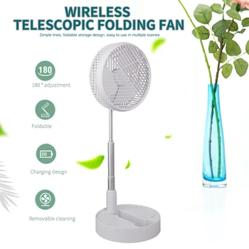 USB Table Fan Foldable Telescopic Floor Fan with 10000mAh Rechargeable Battery 4 Speeds Adjustable for Home Outdoor
USB Table Fan Foldable Telescopic Floor Fan with 10000mAh Rechargeable Battery 4 Speeds Adjustable for Home Outdoor