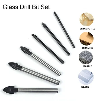 Tungsten Carbide Tipped Glass Drill Bit Set Ceramic Tile Cutter Round Shank Drill Bit for Glass Concrete Power Tools Accessories
Tungsten Carbide Tipped Glass Drill Bit Set Ceramic Tile Cutter Round Shank Drill Bit for Glass Concrete Power Tools Accessories