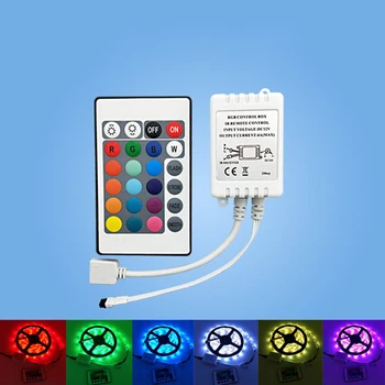 24 Key RGB Controller DC12V 5~24V IR Remote Controller for RGB LED Strip Lights 3 CMOS Drain-open Output 12V 72W, 24V 144W
24 Key RGB Controller DC12V 5~24V IR Remote Controller for RGB LED Strip Lights 3 CMOS Drain-open Output 12V 72W, 24V 144W