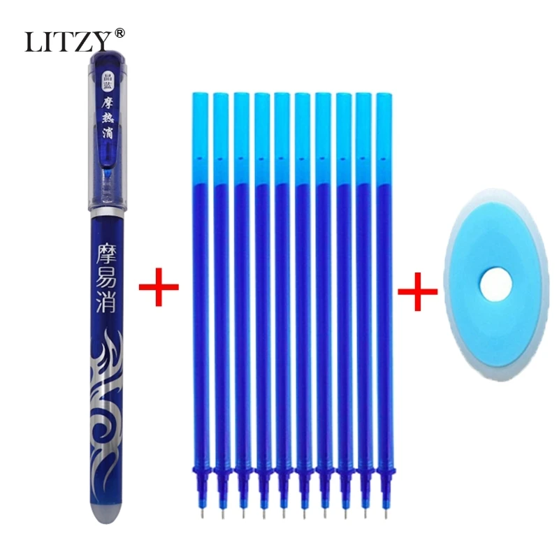 LITZY Hot Erasable Pen Refill 12Pcs/Set Office Gel Pen 0.5mm Rod Magic Erasable Pen Pilot Blue/Black Ink School Stationery Gift
LITZY Hot Erasable Pen Refill 12Pcs/Set Office Gel Pen 0.5mm Rod Magic Erasable Pen Pilot Blue/Black Ink School Stationery Gift