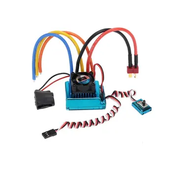 120A Sensored Brushless ESC Speed Controller T plug for 1/8 1/10 1/12 RC Car Crawler Replacement Parts
120A Sensored Brushless ESC Speed Controller T plug for 1/8 1/10 1/12 RC Car Crawler Replacement Parts