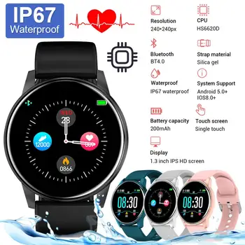 Smart Watch Bluetooth 4.0 1.3" Touch Screen IP67 Music Control Health Tracker Message Reminder Smart Wristwatch
Smart Watch Bluetooth 4.0 1.3" Touch Screen IP67 Music Control Health Tracker Message Reminder Smart Wristwatch