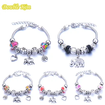 Charms Bracelet Adjustable Size Bangle and Elephant Loving Tree of Life Pendant with Colored Beads for Women Fashion Jewelry
Charms Bracelet Adjustable Size Bangle and Elephant Loving Tree of Life Pendant with Colored Beads for Women Fashion Jewelry