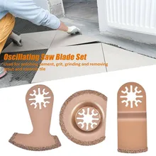 3Pcs/Set Carbide Oscillating Saw Blades Oscillating Multifunction Cutter Tool Oscillating Segment Saw Blades For Tile Grout Cutt
3Pcs/Set Carbide Oscillating Saw Blades Oscillating Multifunction Cutter Tool Oscillating Segment Saw Blades For Tile Grout Cutt