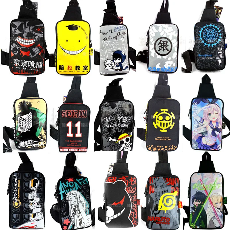 Anime One Piece Fairy Tail Fate Tokyo Ghoul Akatsuki Naruto Crossbody Bag Shoulder Satchel Teenager Casual Travel Outdoor Gift 
Anime One Piece Fairy Tail Fate Tokyo Ghoul Akatsuki Naruto Crossbody Bag Shoulder Satchel Teenager Casual Travel Outdoor Gift