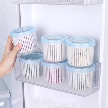 6pcs Stackable Round Drain Sealed Box For Ginger Garlic Onion Kitchen Refrigerator Organizer Food Storage Organization
6pcs Stackable Round Drain Sealed Box For Ginger Garlic Onion Kitchen Refrigerator Organizer Food Storage Organization
