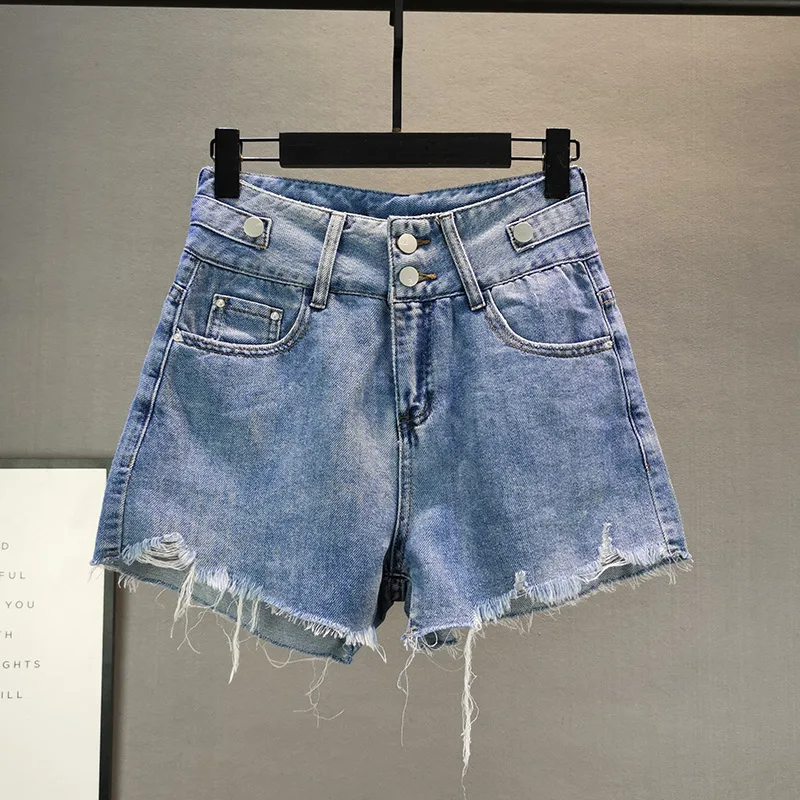 Blue Shorts Women's Fashion Jeans 2020 Summer New High-waisted Jeans Fur Wide-Leg Shorts Girls Students Jeans Shorts Hot Pants
Blue Shorts Women's Fashion Jeans 2020 Summer New High-waisted Jeans Fur Wide-Leg Shorts Girls Students Jeans Shorts Hot Pants