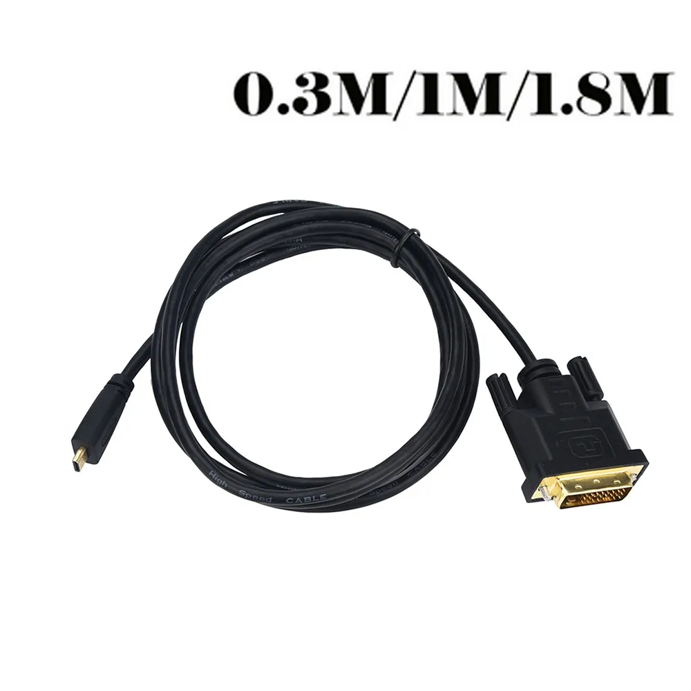 Кабель-адаптер Micro-HDMI-DVI Full HD 1080P Micro HDMI-совместимый кабель-преобразователь со