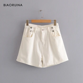 BIAORUINA Women's White Cotton Summer High Waist Casual Shorts Girls Basic All-match Fashion Everyday Shorts New Arrival
BIAORUINA Women's White Cotton Summer High Waist Casual Shorts Girls Basic All-match Fashion Everyday Shorts New Arrival