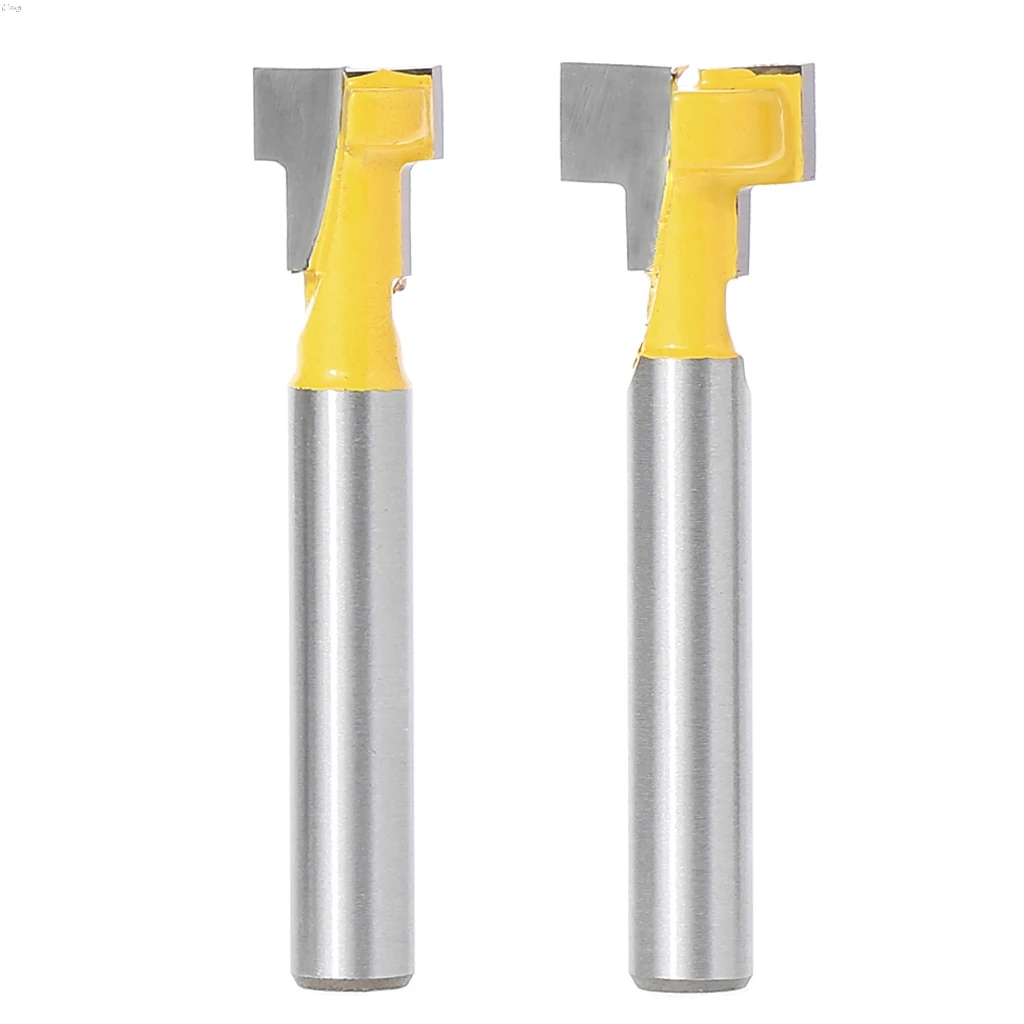 2 Pcs 1/4'' Shank Yellow T-Slot Cutter Router Bit Set for 3/8'' & 1/2'' Hex Bolt l29k
2 Pcs 1/4'' Shank Yellow T-Slot Cutter Router Bit Set for 3/8'' & 1/2'' Hex Bolt l29k