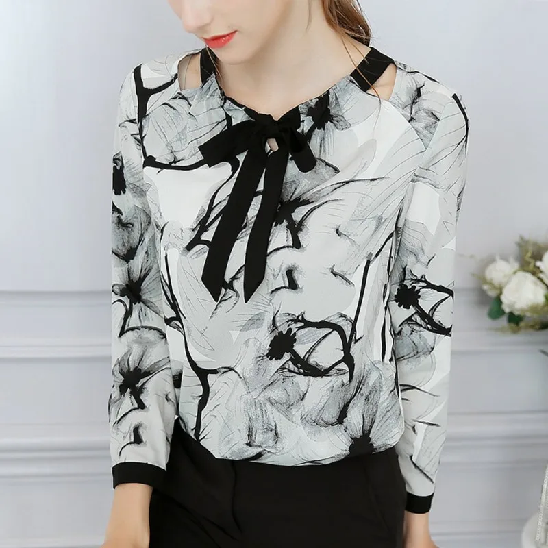 B Summer Women's Blouse Round Collar Sexy Loose Plus Size Long Sleeve Chiffon Print Versatile Fashion blusas mujer de moda 2020
B Summer Women's Blouse Round Collar Sexy Loose Plus Size Long Sleeve Chiffon Print Versatile Fashion blusas mujer de moda 2020