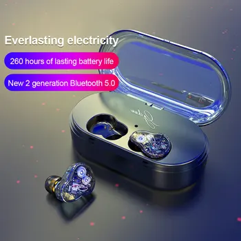 Wireless Earbuds Bluetooth 5.0 HiFi Stereo Sound Running Sports Earphone HD Binaural Call Music In Ear Transparent Portable 
Wireless Earbuds Bluetooth 5.0 HiFi Stereo Sound Running Sports Earphone HD Binaural Call Music In Ear Transparent Portable