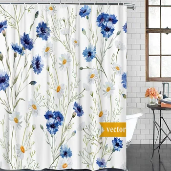 Plant Gouache Daisy Branch Bathroom Shower Curtains Bathroom Decor with Hooks Waterproof 
Plant Gouache Daisy Branch Bathroom Shower Curtains Bathroom Decor with Hooks Waterproof