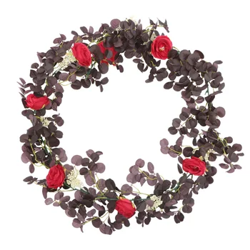 Christmas Style Rattan Simulated Camellias Rattan Eucalyptus Leaf Rattan Wall Hanging Rattan Hanging Ornament for Decor Red (8 S
Christmas Style Rattan Simulated Camellias Rattan Eucalyptus Leaf Rattan Wall Hanging Rattan Hanging Ornament for Decor Red (8 S