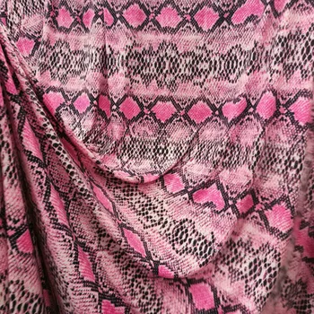 Pink elastic snake skin leopard pattern milk silk Cloth Fabric 2020 frosted printed fabric stage performance clothing fabric
Pink elastic snake skin leopard pattern milk silk Cloth Fabric 2020 frosted printed fabric stage performance clothing fabric