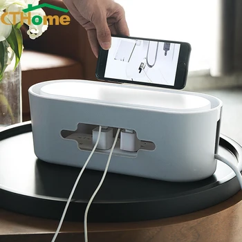 CTHome Cable Storage Box Charger Socket Plastic Organizer Multifunctional Dustproof Finishing Box Desktop Network Line Bin Home
CTHome Cable Storage Box Charger Socket Plastic Organizer Multifunctional Dustproof Finishing Box Desktop Network Line Bin Home