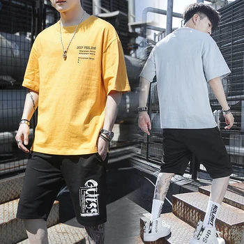 Men Sportswear Tracksuit Sets New Smmer T-shirts+Shorts 2 pieces Sets High Quality Men Streetwear Casual Sets
Men Sportswear Tracksuit Sets New Smmer T-shirts+Shorts 2 pieces Sets High Quality Men Streetwear Casual Sets