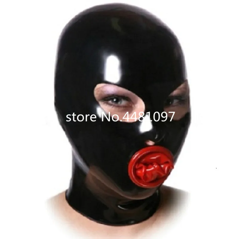 Сексуальная латексная маска резиновая Реалистичная унисекс с открытыми глазами