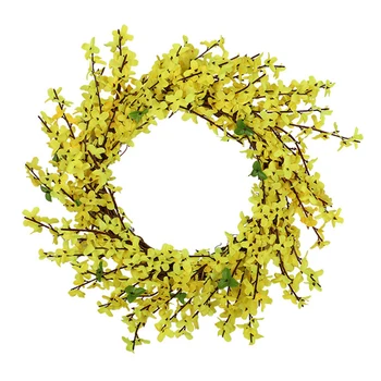 Round Lifelike Wedding Hanging Artificial Wreath Party Simulated Forsythia Flower Rattan Window Silk Cloth Home Decor Outdoor
Round Lifelike Wedding Hanging Artificial Wreath Party Simulated Forsythia Flower Rattan Window Silk Cloth Home Decor Outdoor