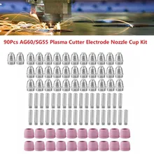 90 Pcs AG60 SG55 Plasma Cutting Machine Consumables Kit 35 Electrodes+35 Nozzles+20Ceramic Shield Cups Welding Repair Supplies
90 Pcs AG60 SG55 Plasma Cutting Machine Consumables Kit 35 Electrodes+35 Nozzles+20Ceramic Shield Cups Welding Repair Supplies