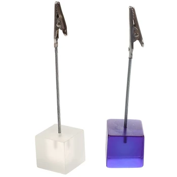 2 Pcs Memo Halter Card Holder Memo Clip Photo Picture Holder with Alligator Clip, Purple & Transparent 
2 Pcs Memo Halter Card Holder Memo Clip Photo Picture Holder with Alligator Clip, Purple & Transparent