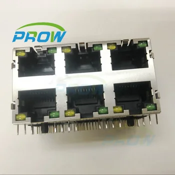 Prow RJ45 with LED Light 2x3 network port 8P8C socket 2*3 two layer 6 port 6p DIY connector
Prow RJ45 with LED Light 2x3 network port 8P8C socket 2*3 two layer 6 port 6p DIY connector
