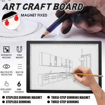 Ultra-Bright LED Art Craft Board A4 LED Light Drawing Tablet Graphic Writing Digital Tracer Copy Pad Diamond Painting Tools
Ultra-Bright LED Art Craft Board A4 LED Light Drawing Tablet Graphic Writing Digital Tracer Copy Pad Diamond Painting Tools
