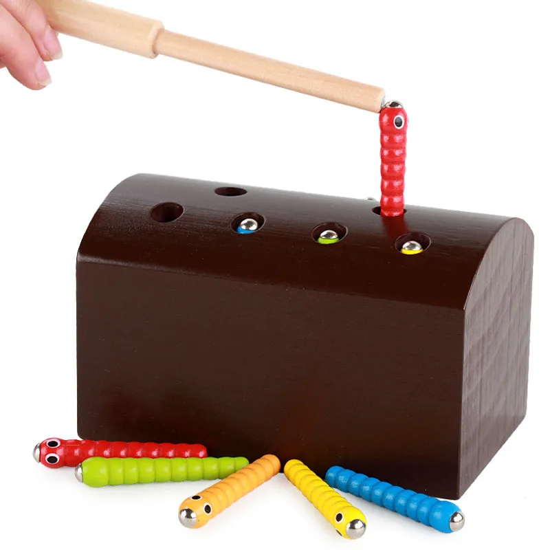 Early Learning Kindergarten Magnetic XIAOCHONG Teaching Aids Cognitive Montessori Catch Worm Fishing Game Non-1-3-6-Year-Old Toy
Early Learning Kindergarten Magnetic XIAOCHONG Teaching Aids Cognitive Montessori Catch Worm Fishing Game Non-1-3-6-Year-Old Toy