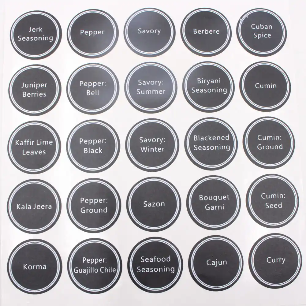 unibird blackboard labels seasoning jars bottles stickers with
