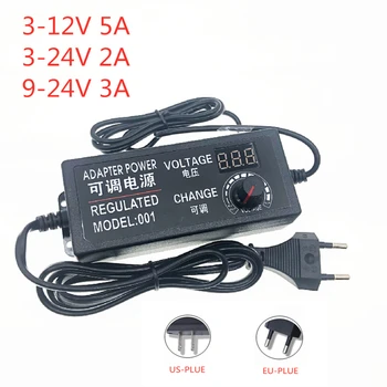 Adjustable AC to DC 3V-12V 3V-24V 9V-24V Universal adapter with display screen voltage Regulated power supply adatpor 3V 12V 24V
Adjustable AC to DC 3V-12V 3V-24V 9V-24V Universal adapter with display screen voltage Regulated power supply adatpor 3V 12V 24V