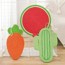 Natural Sisal Cat Scratching Board Fruit Carrot Cat Furniture Claw Sharpener Kitten Hanging Exercise Tool Quality Cat Scratcher
Natural Sisal Cat Scratching Board Fruit Carrot Cat Furniture Claw Sharpener Kitten Hanging Exercise Tool Quality Cat Scratcher