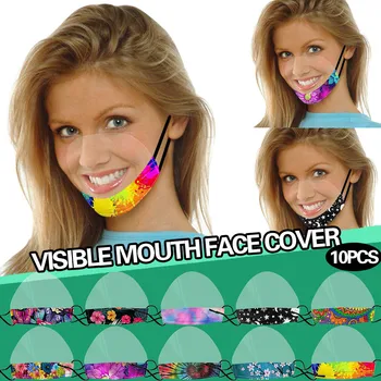10pcs Unisex Washable Mask Transparent Dustproof Reusable Adjust Printing Mask Reusable Mouth Cover Fashion Fabric Masks Masque 
10pcs Unisex Washable Mask Transparent Dustproof Reusable Adjust Printing Mask Reusable Mouth Cover Fashion Fabric Masks Masque