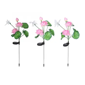 Solar Powered Light Control Lotus Style Colorful LED Lawn Lamp for Outdoor Garden Courtyard
Solar Powered Light Control Lotus Style Colorful LED Lawn Lamp for Outdoor Garden Courtyard
