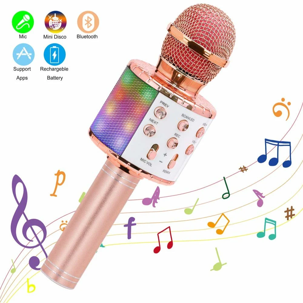 Bluetooth Karaoke Microphone Wireless Microphone Professiona Speaker Handheld Microfone Player Singing Recorder Mic
Bluetooth Karaoke Microphone Wireless Microphone Professiona Speaker Handheld Microfone Player Singing Recorder Mic