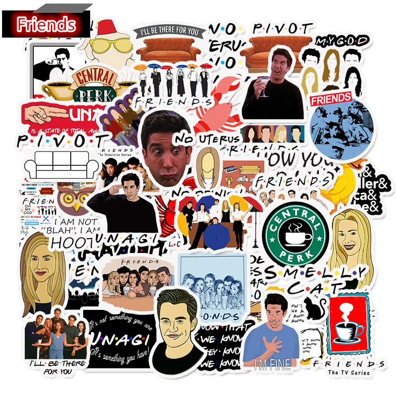 50pcs Friends Rachel Ross Stickers For Luggage iPhone Laptop Guitar Skateboard Bicycle Decal Sticker Christmas Birthday Gift Toy
50pcs Friends Rachel Ross Stickers For Luggage iPhone Laptop Guitar Skateboard Bicycle Decal Sticker Christmas Birthday Gift Toy