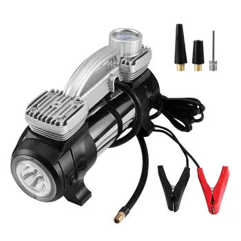 Portable Double Cylinder Air Compressor Tire Inflator High Power 12V DC Pump to 100 Psi With LED Light Thermal Design
Portable Double Cylinder Air Compressor Tire Inflator High Power 12V DC Pump to 100 Psi With LED Light Thermal Design