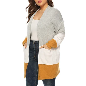 2019 Plus size autumn Women Multicolored Stripes Long Knit Cardigan Jacket POCKET - Lady Stylish Knit Cardigan Sweater
2019 Plus size autumn Women Multicolored Stripes Long Knit Cardigan Jacket POCKET - Lady Stylish Knit Cardigan Sweater