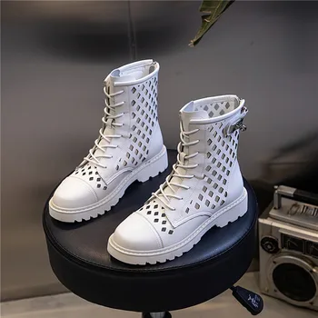 Yiluan New Black Boots summer 2020 New Leather Boots Female Mesh Casual Short Boots Women Retro Lace Up Women's Shoes Platform
Yiluan New Black Boots summer 2020 New Leather Boots Female Mesh Casual Short Boots Women Retro Lace Up Women's Shoes Platform