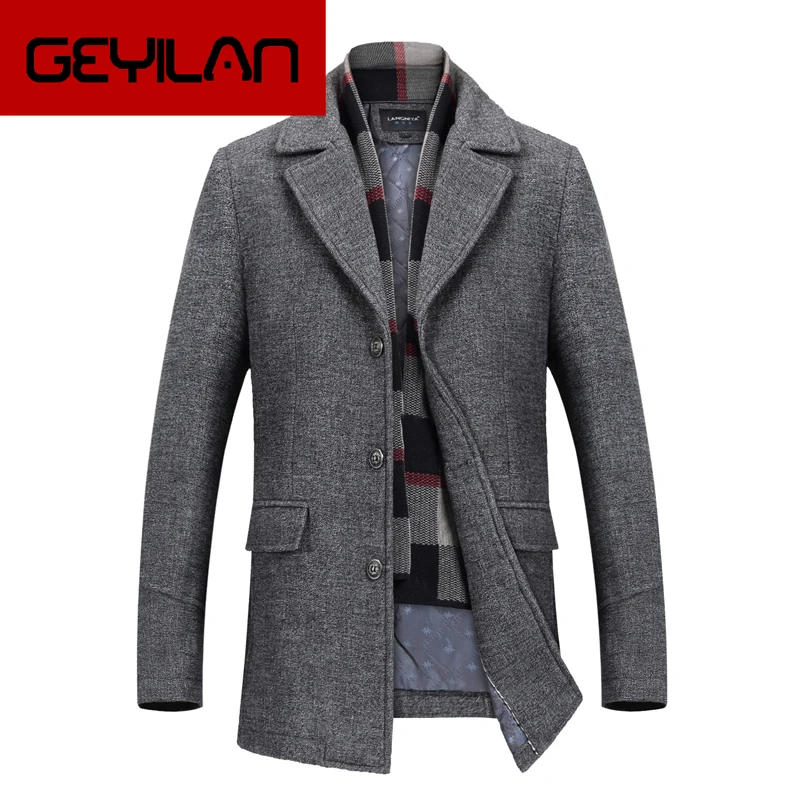 Overcoat Male Business 2019 New Autumn Winter Wool Jacket Men's Wool Coat Casual Suit Collar Wool Coat Men's Collar Trench Coat
Overcoat Male Business 2019 New Autumn Winter Wool Jacket Men's Wool Coat Casual Suit Collar Wool Coat Men's Collar Trench Coat
