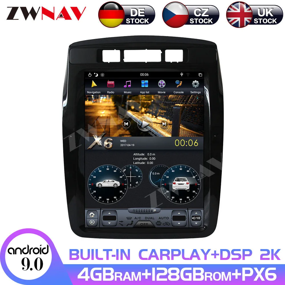Carplay DSP Android 10 4+128GB Vertical Tesla Radio Screen Car Multimedia Player Stereo GPS Navigation For VW Touareg 2010-2017
Carplay DSP Android 10 4+128GB Vertical Tesla Radio Screen Car Multimedia Player Stereo GPS Navigation For VW Touareg 2010-2017