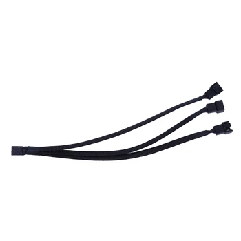 1PC 1 To 3 Way Splitter Black Sleeved 4-Pin PWM Connector Fan Extension Cable
1PC 1 To 3 Way Splitter Black Sleeved 4-Pin PWM Connector Fan Extension Cable