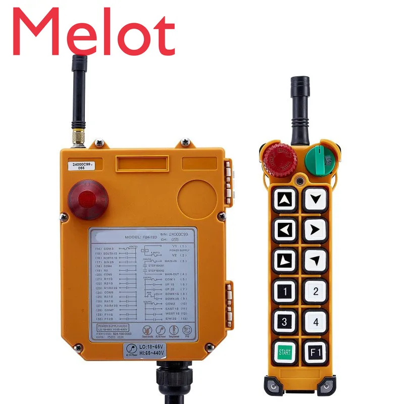 Original TELECRANE Wireless Industrial Remote Controller Electric Hoist Remote Control 1 Transmitter + 1 Receiver F24-12S
Original TELECRANE Wireless Industrial Remote Controller Electric Hoist Remote Control 1 Transmitter + 1 Receiver F24-12S